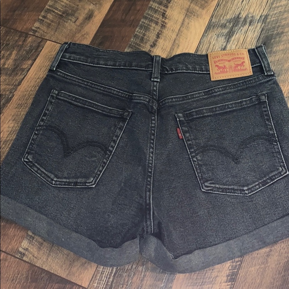 Levi’s Black Denim Wedgie Shorts